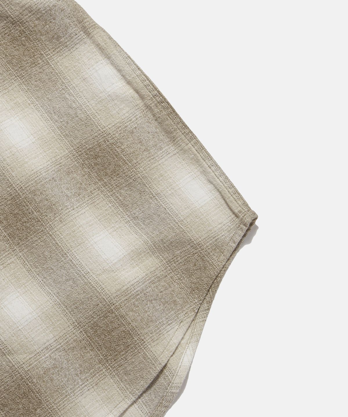 에스피오나지(ESPIONAGE) Flannel 2 Pocket Shirt Beige Ombre