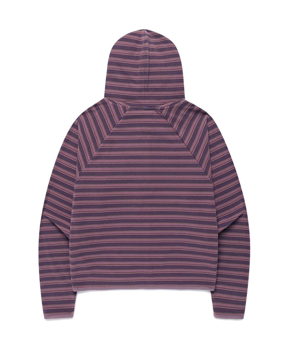 카비시(CAVISH) MULTI STRIPED FLEECE ZIP UP HOODIE PURPLE(CV2GFFM482A)