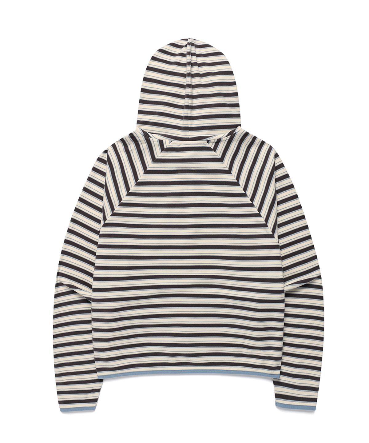 카비시(CAVISH) MULTI STRIPED FLEECE ZIP UP HOODIE GREY(CV2GFFM482A)