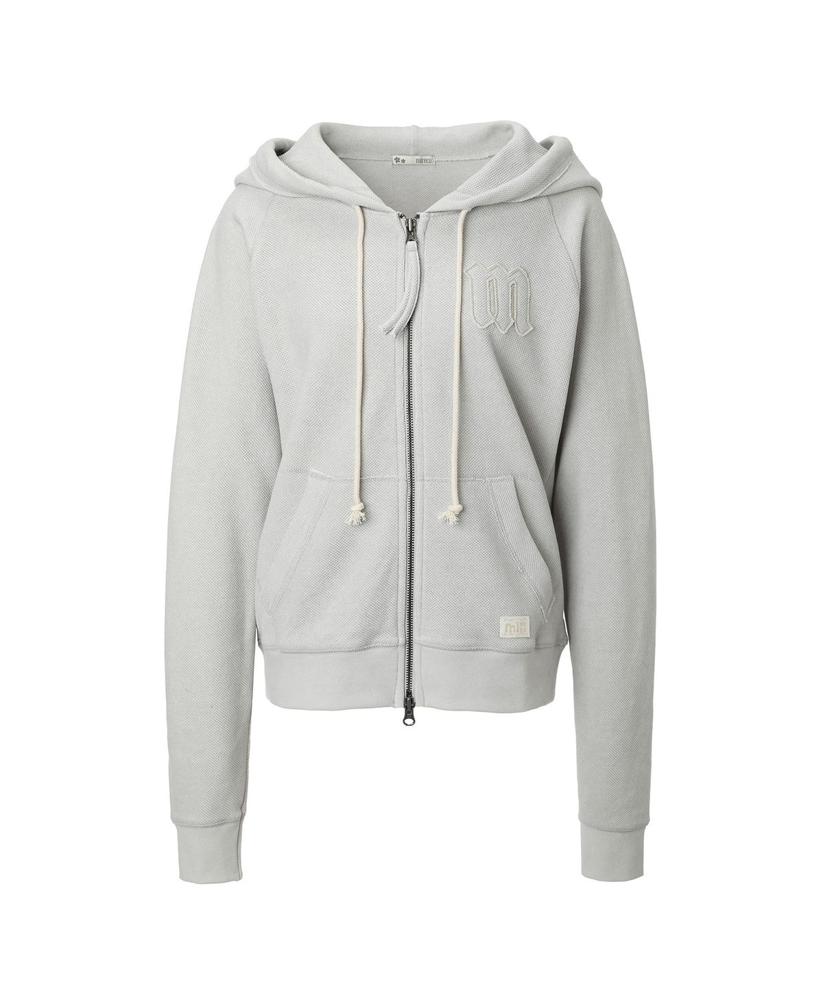 미레코(MIRECO) FADED PIGMENT HOOD ZIP-UP GREY