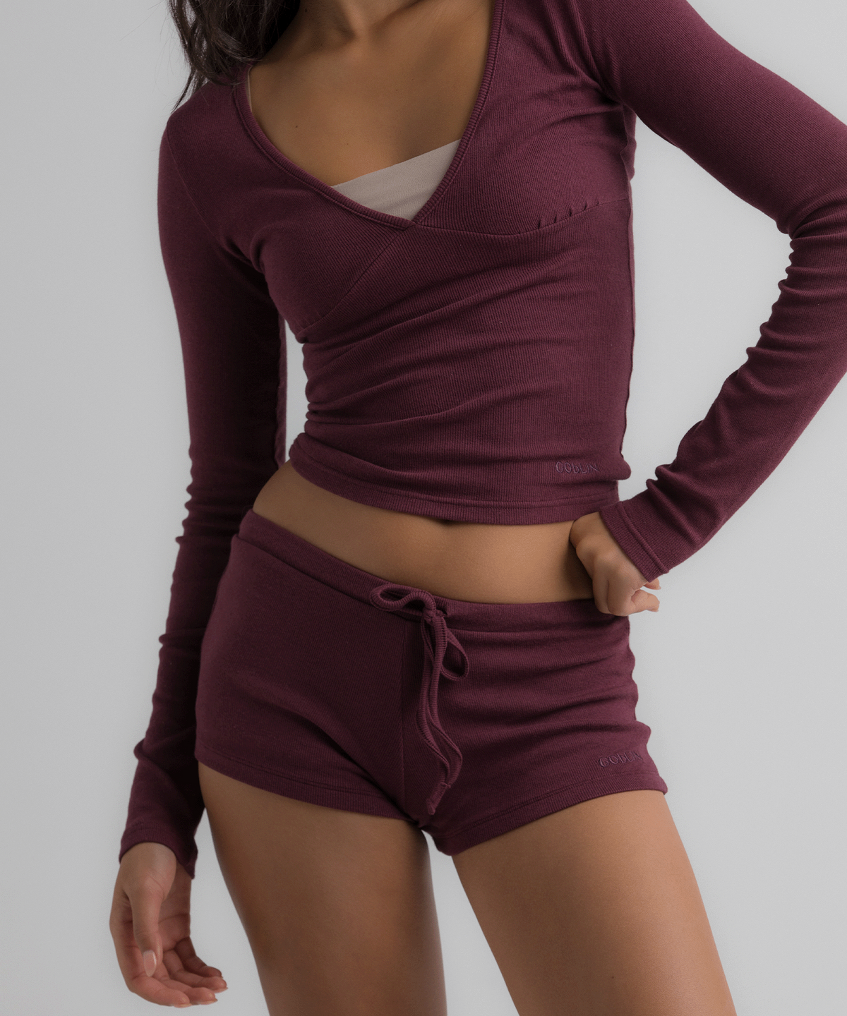 고블린 웨어(GOBLIN WEAR) Cassie Ease Micro Shorts(Jam)