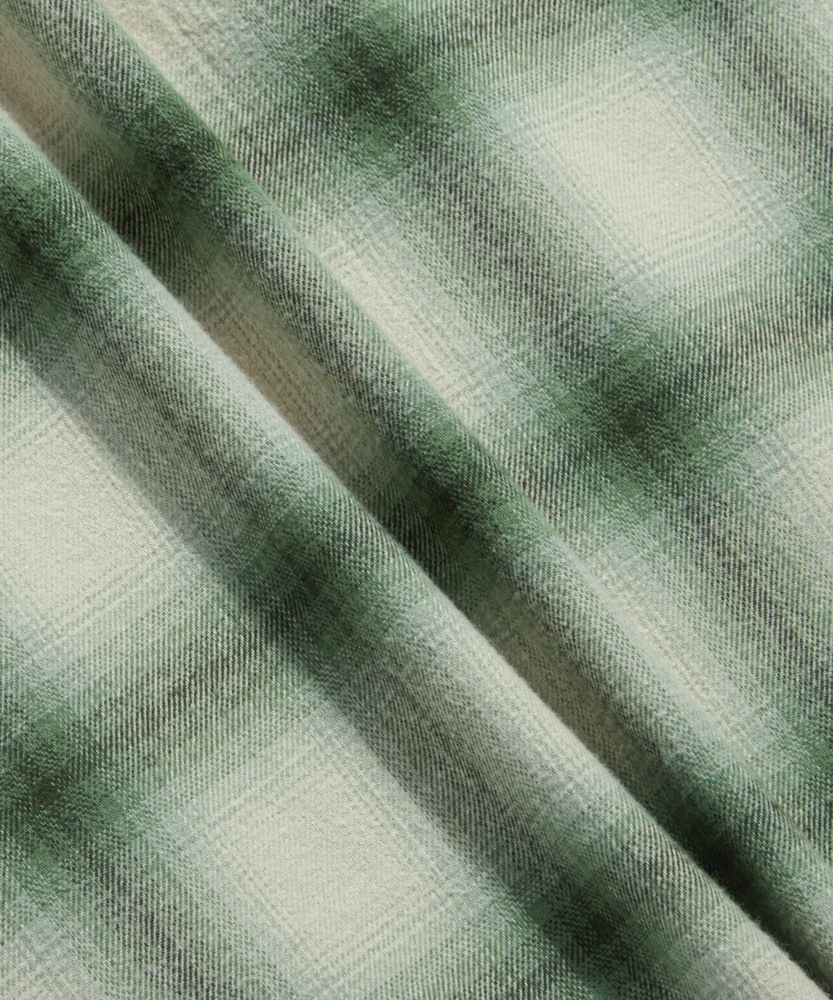 에스피오나지(ESPIONAGE) Ombre Plaid Western Shirt Green
