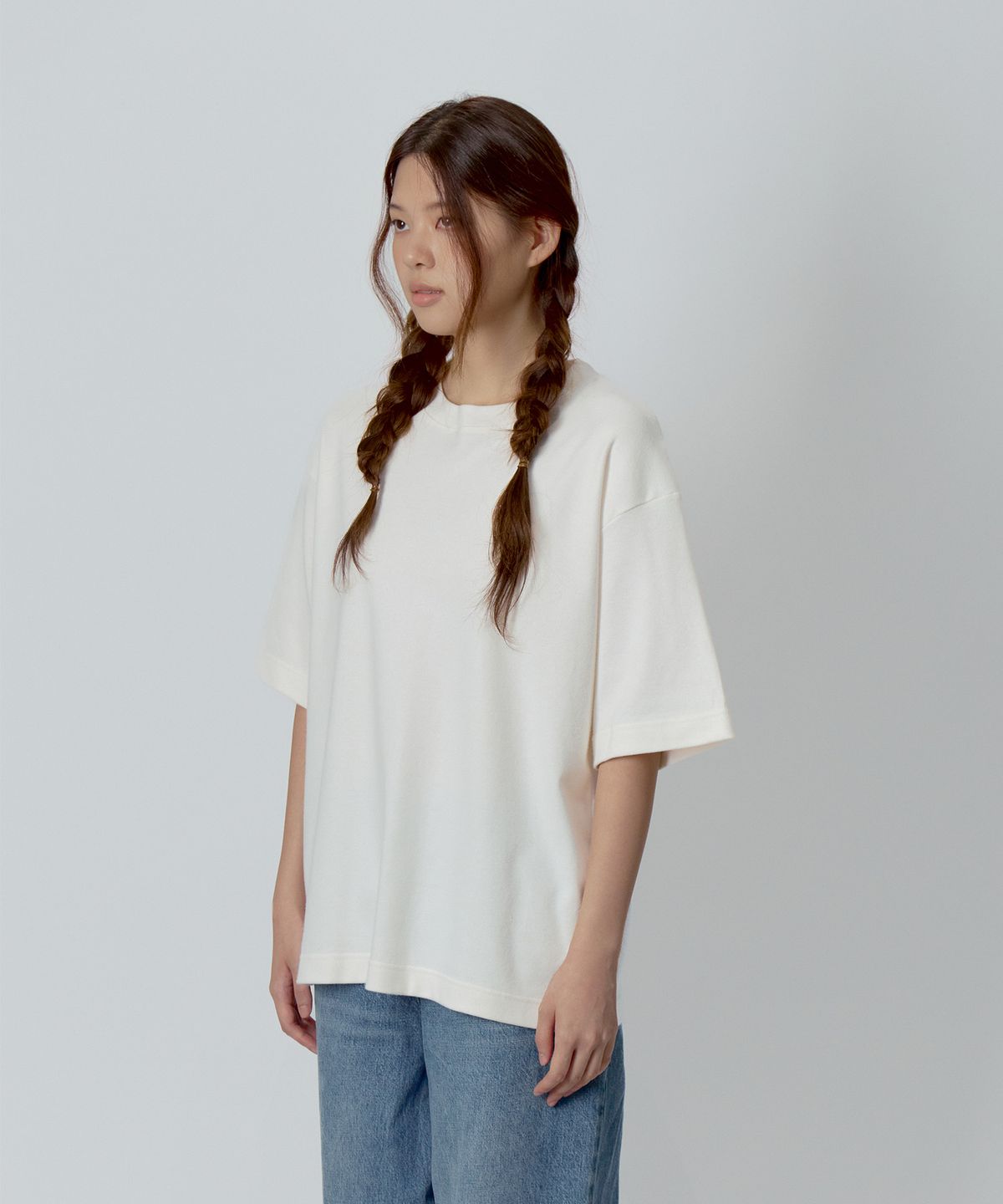 안아(AN-A) italian cotton relaxed tee