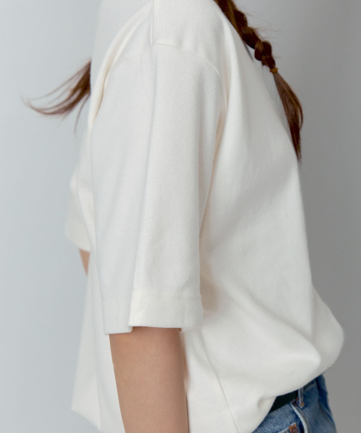 안아(AN-A) italian cotton relaxed tee