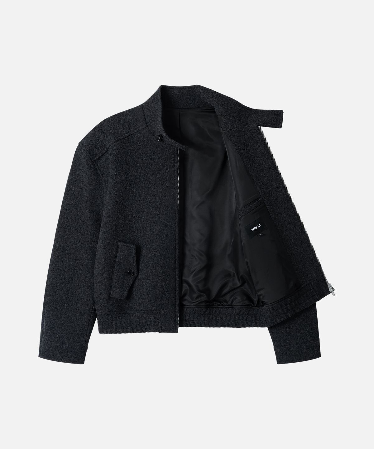 드로우핏(DRAW FIT) 울 블렌드 해링턴 자켓 [M.CHARCOAL]