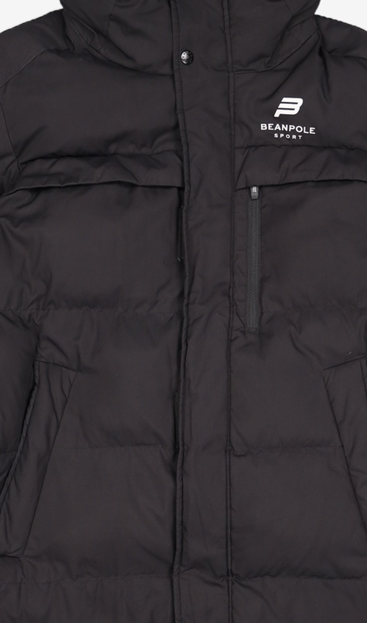 빈폴 스포츠(BEANPOLE SPORT) Unisex 블랙 SUPER 벤치 파카 롱패딩 100