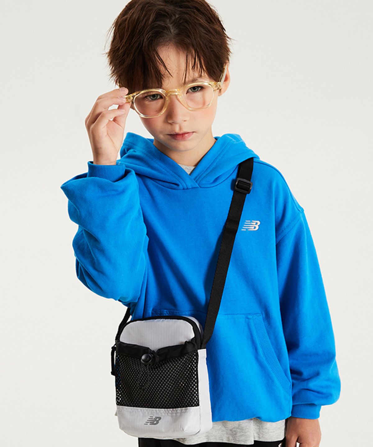 뉴발란스 키즈(NEWBALANCEKIDS) 레터 포인트 후드티 NK9CG4905U50