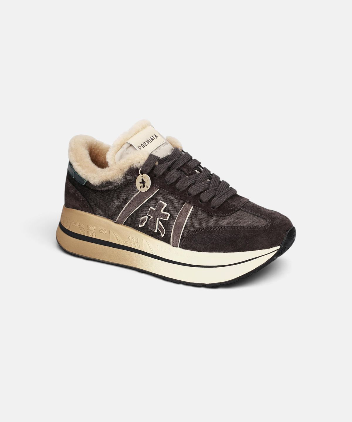 프리미아타(PREMIATA) [26FW][BETHCOIN] 진한 브라운 여성 베스코인 스니커즈