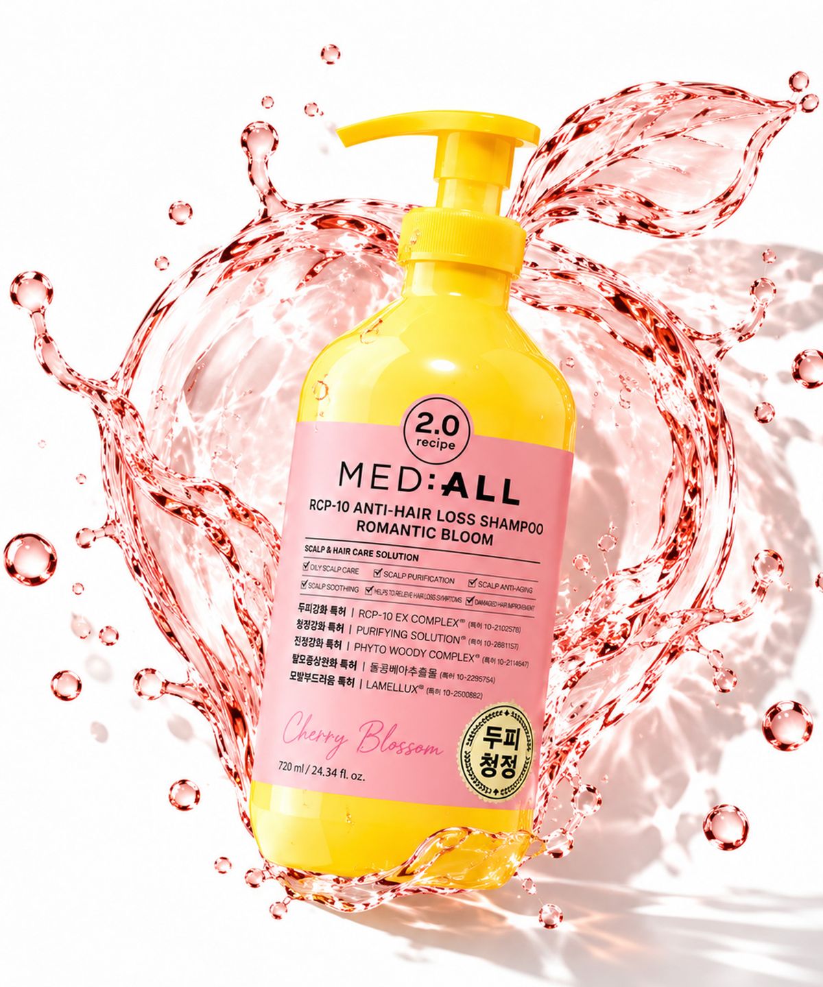 메디올(MEDIALL) RCP-10 안티헤어로스 샴푸 로맨틱블룸향 720ml
