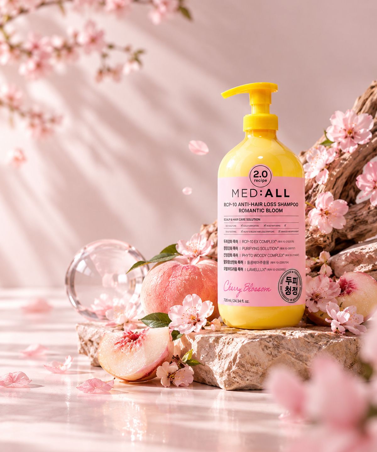 메디올(MEDIALL) RCP-10 안티헤어로스 샴푸 로맨틱블룸향 720ml
