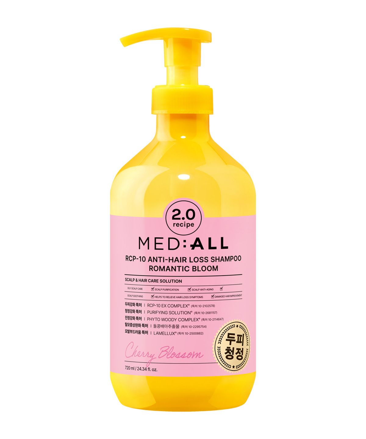 메디올(MEDIALL) RCP-10 안티헤어로스 샴푸 로맨틱블룸향 720ml