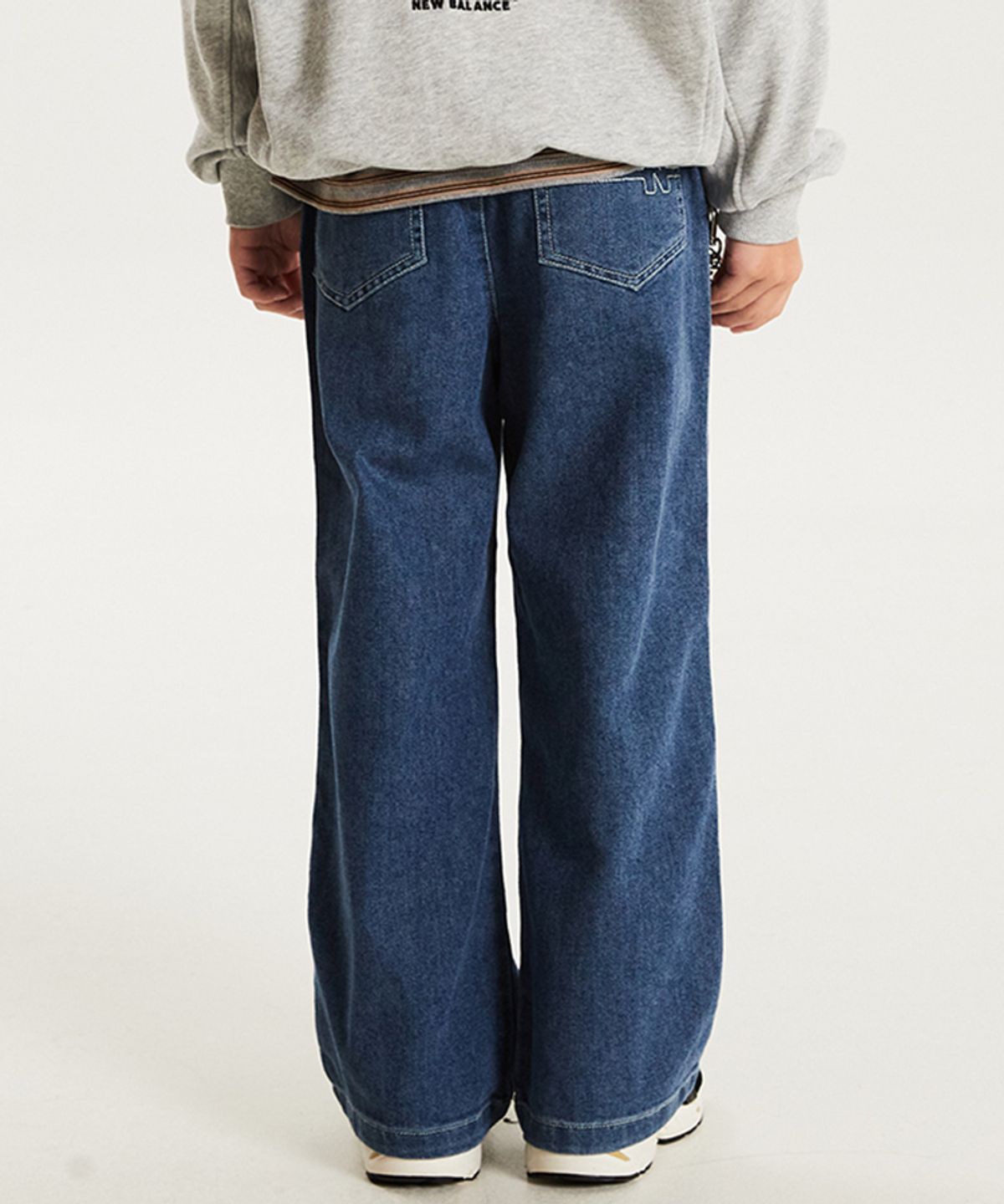 뉴발란스 키즈(NEWBALANCEKIDS) 스트레이트 데님 팬츠 NK9TG4903U55