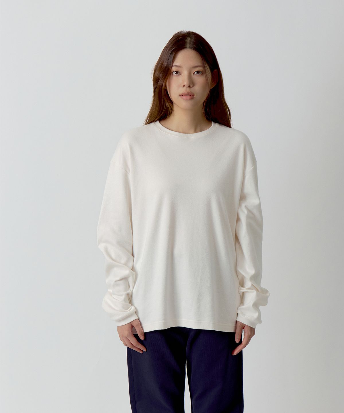안아(AN-A) italian cotton long sleeve tee