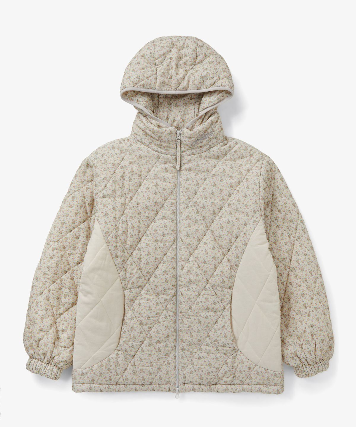 에이이에이이(AEAE) FLOWER QUILTED JACKET [LIGHT GREY]