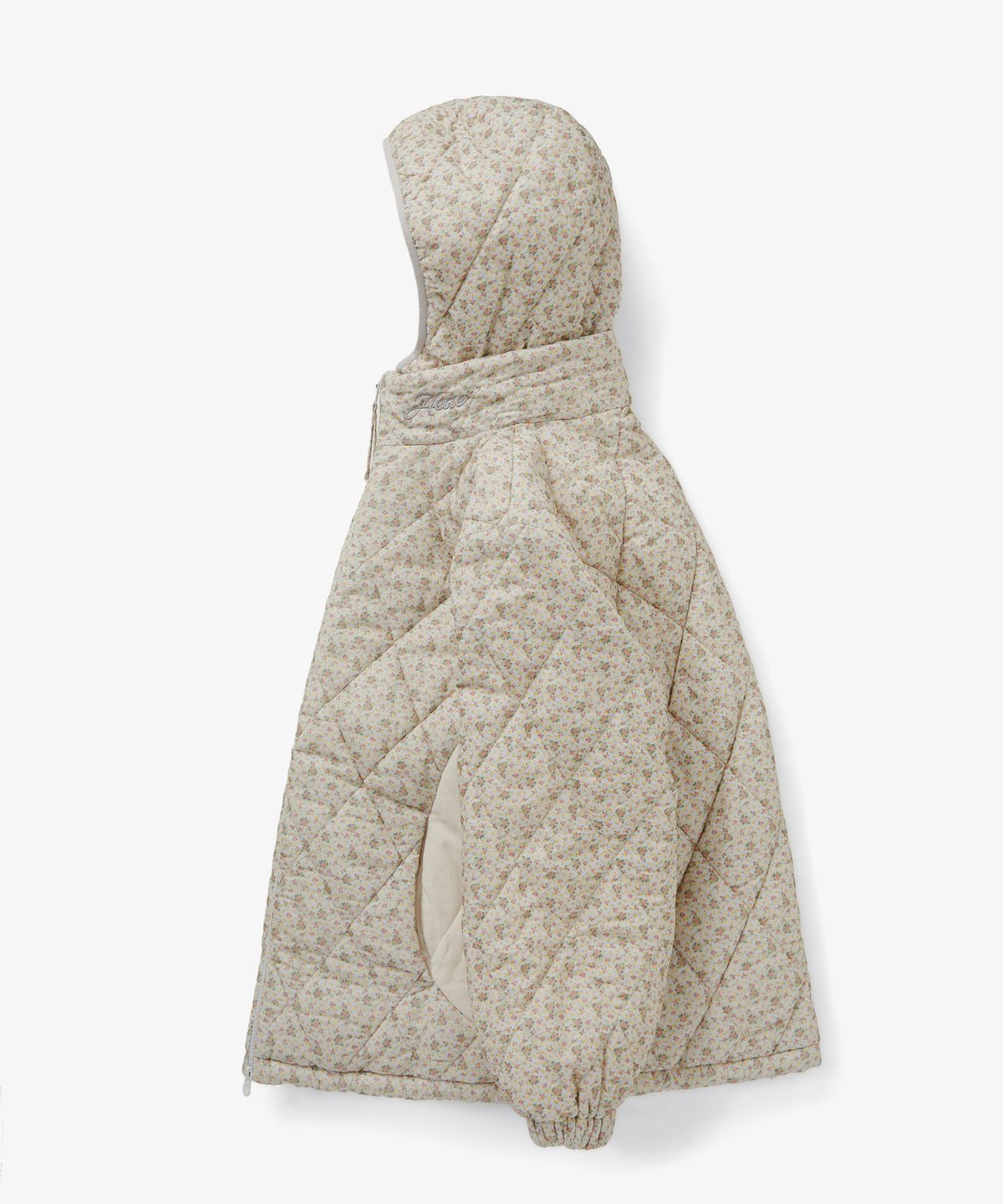 에이이에이이(AEAE) FLOWER QUILTED JACKET [LIGHT GREY]