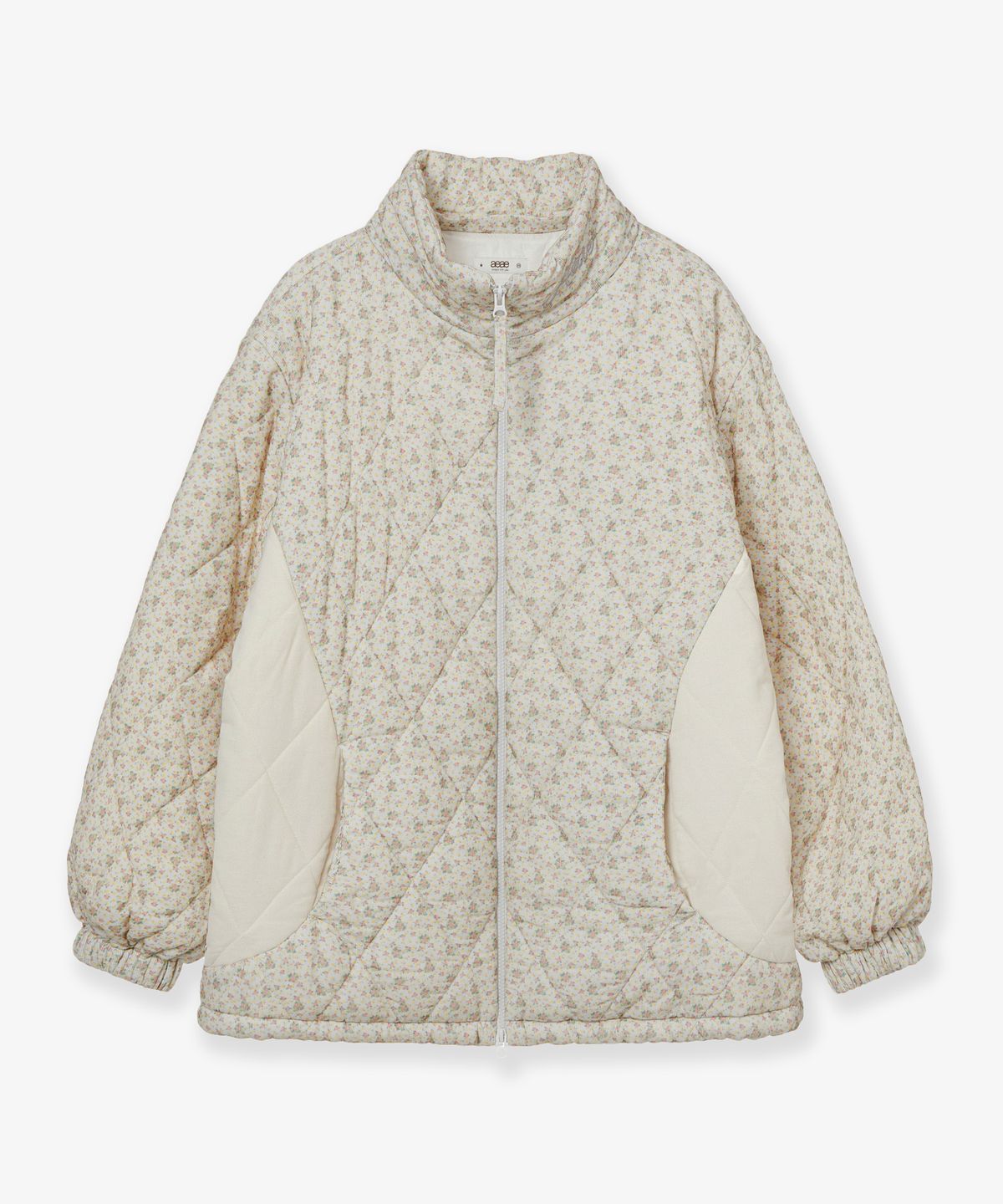 에이이에이이(AEAE) FLOWER QUILTED JACKET [LIGHT GREY]