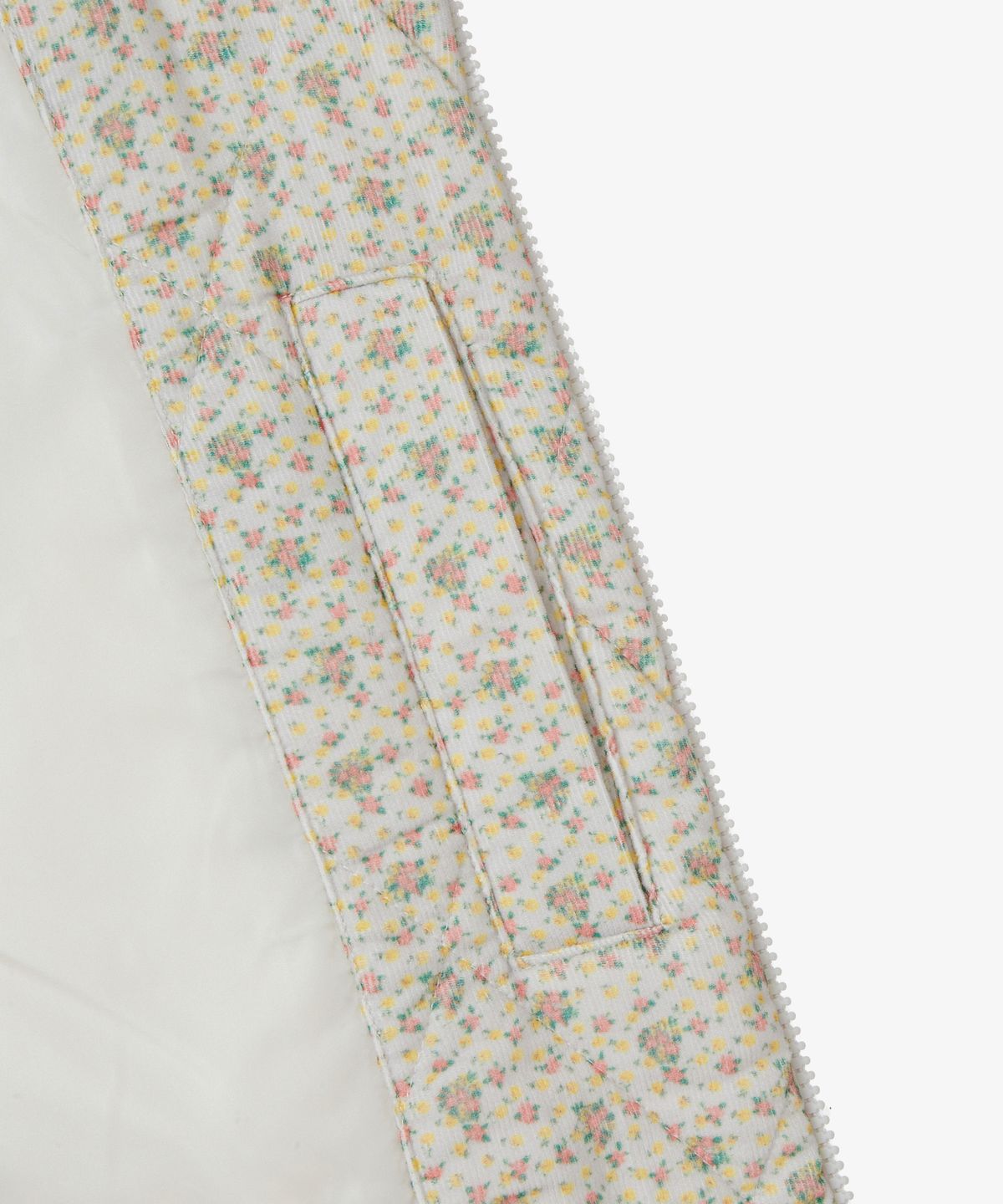 에이이에이이(AEAE) FLOWER QUILTED JACKET [LIGHT GREY]