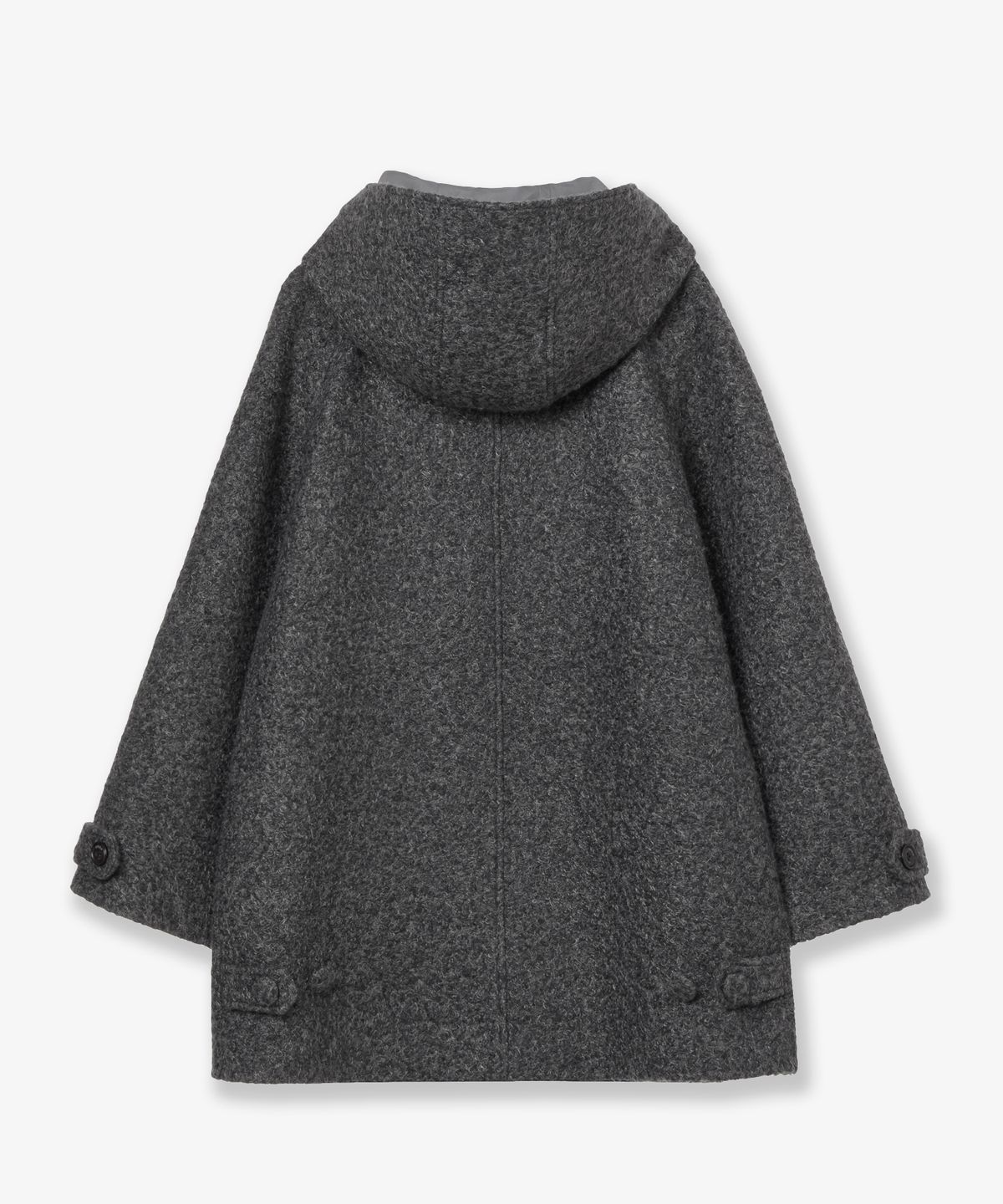 에이이에이이(AEAE) BIG BUTTON HALF COAT [CHARCOAL]