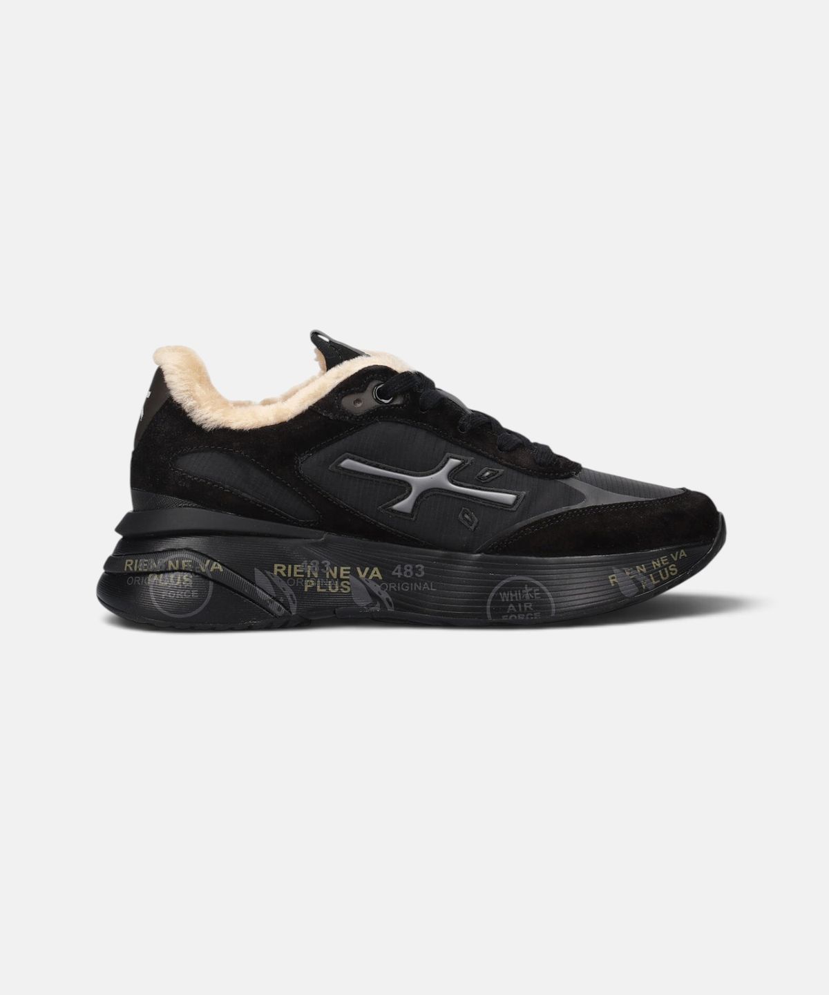 프리미아타(PREMIATA) [26FW][MOERUND] 블랙 여성 모에런D 스니커즈