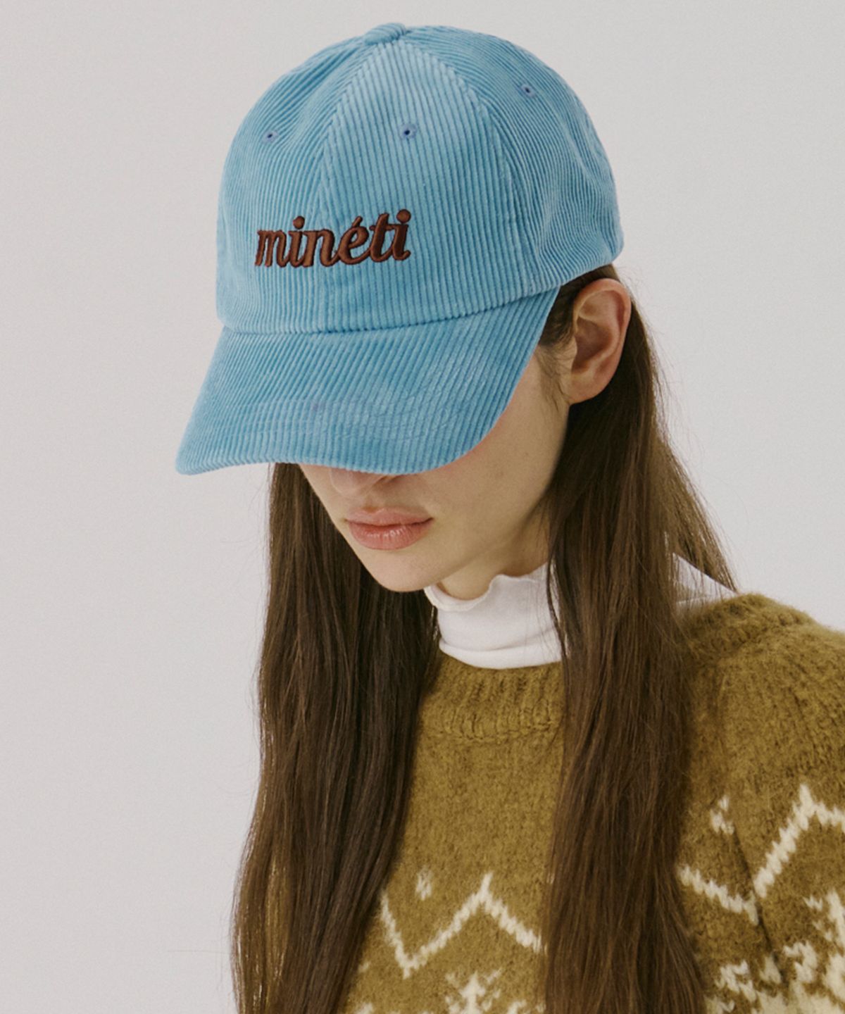 미네티(MINETI) 코듀로이 레터링 볼캡 Y 12326 MT