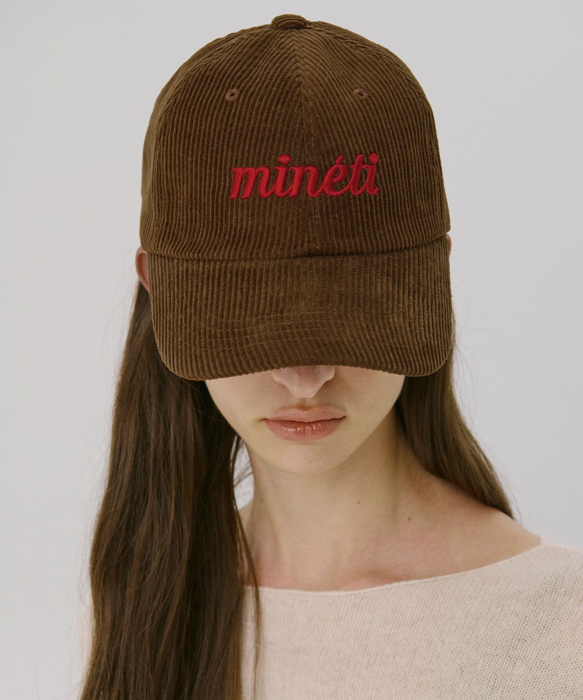미네티(MINETI) 코듀로이 레터링 볼캡 Y 12326 MT