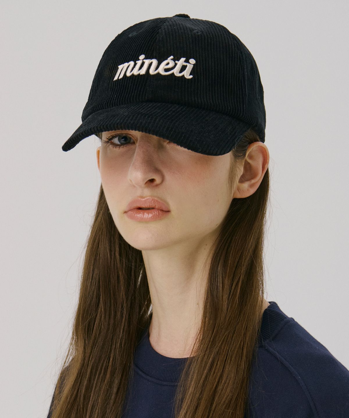미네티(MINETI) 코듀로이 레터링 볼캡 Y 12326 MT