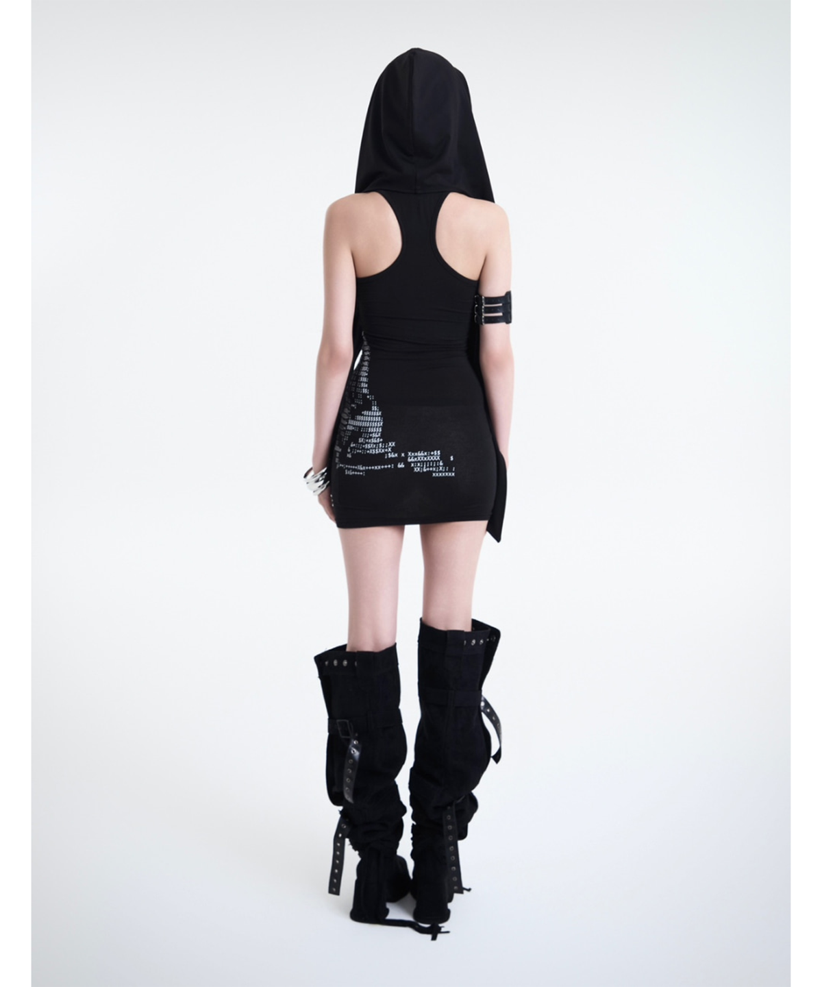 쿄이(KYOIII) GHOST HOOD SCARF(BLACK)