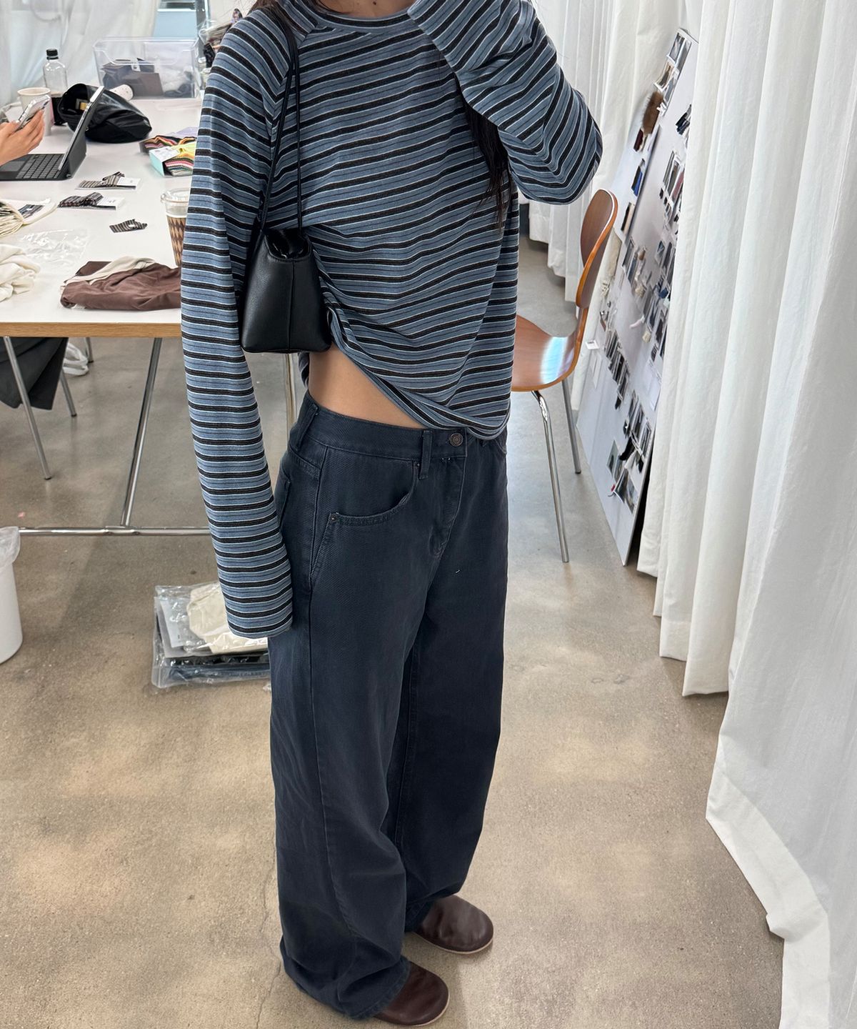 108파운드(108POUND) Milo Stripe Tee_Blue