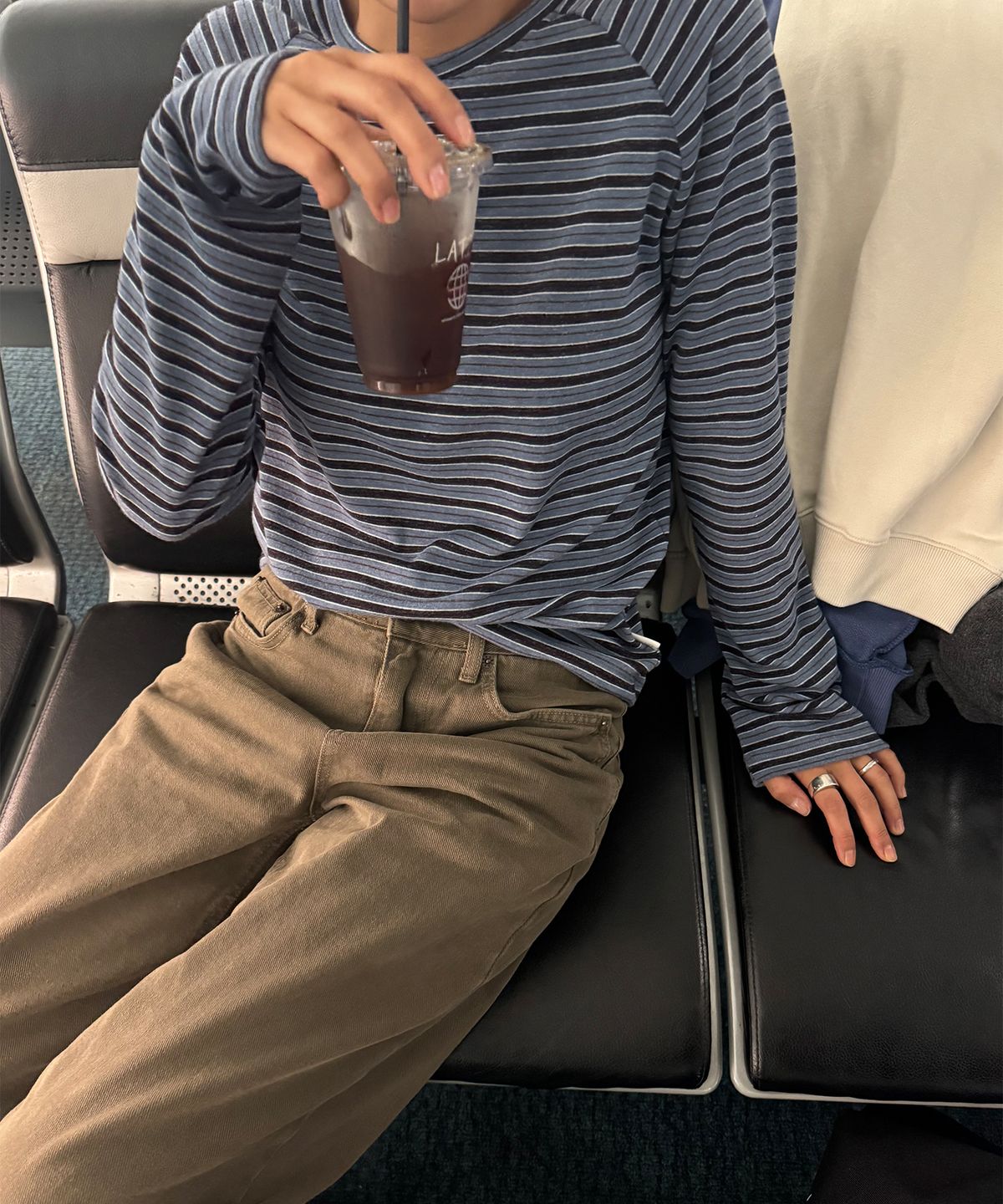 108파운드(108POUND) Milo Stripe Tee_Blue