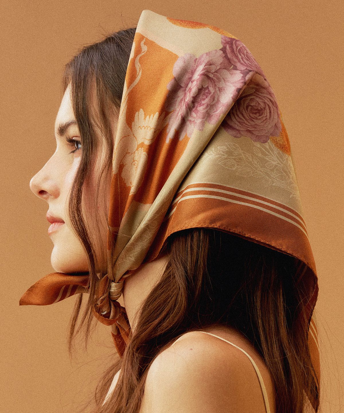 하스(HAS) HPP015 Cupid Silk Scarf (orange)