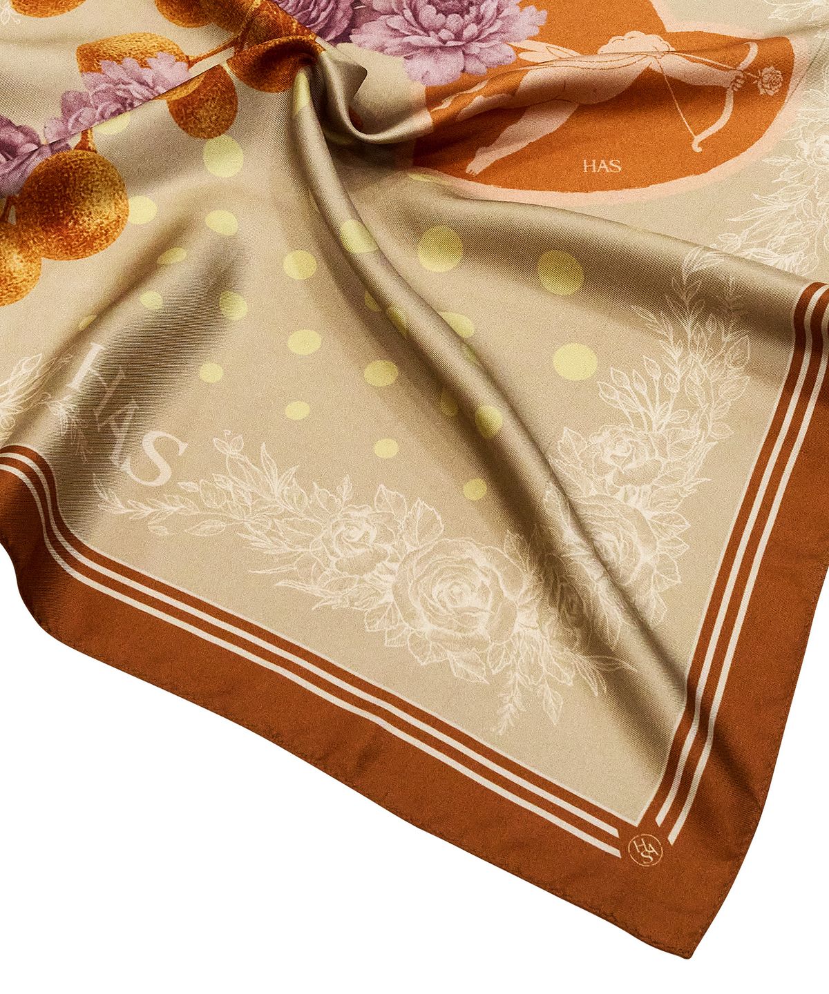 하스(HAS) HPP015 Cupid Silk Scarf (orange)