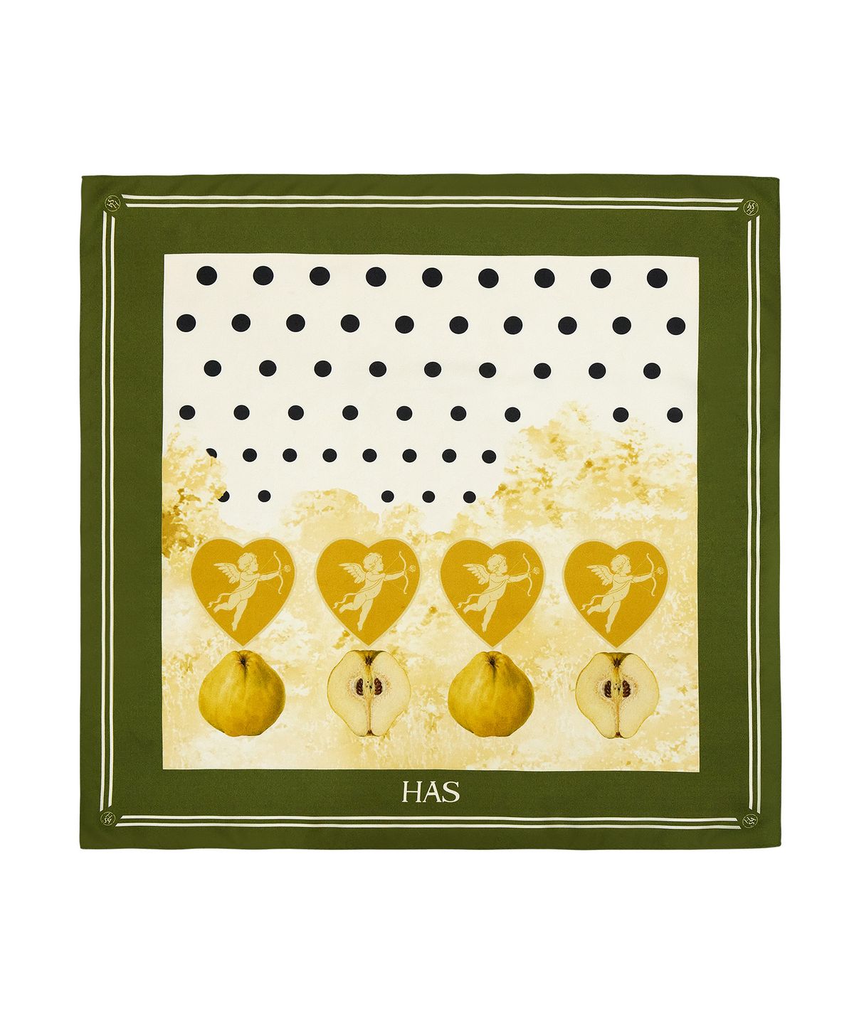 하스(HAS) HPP016 Cupid Silk Scarf (green)