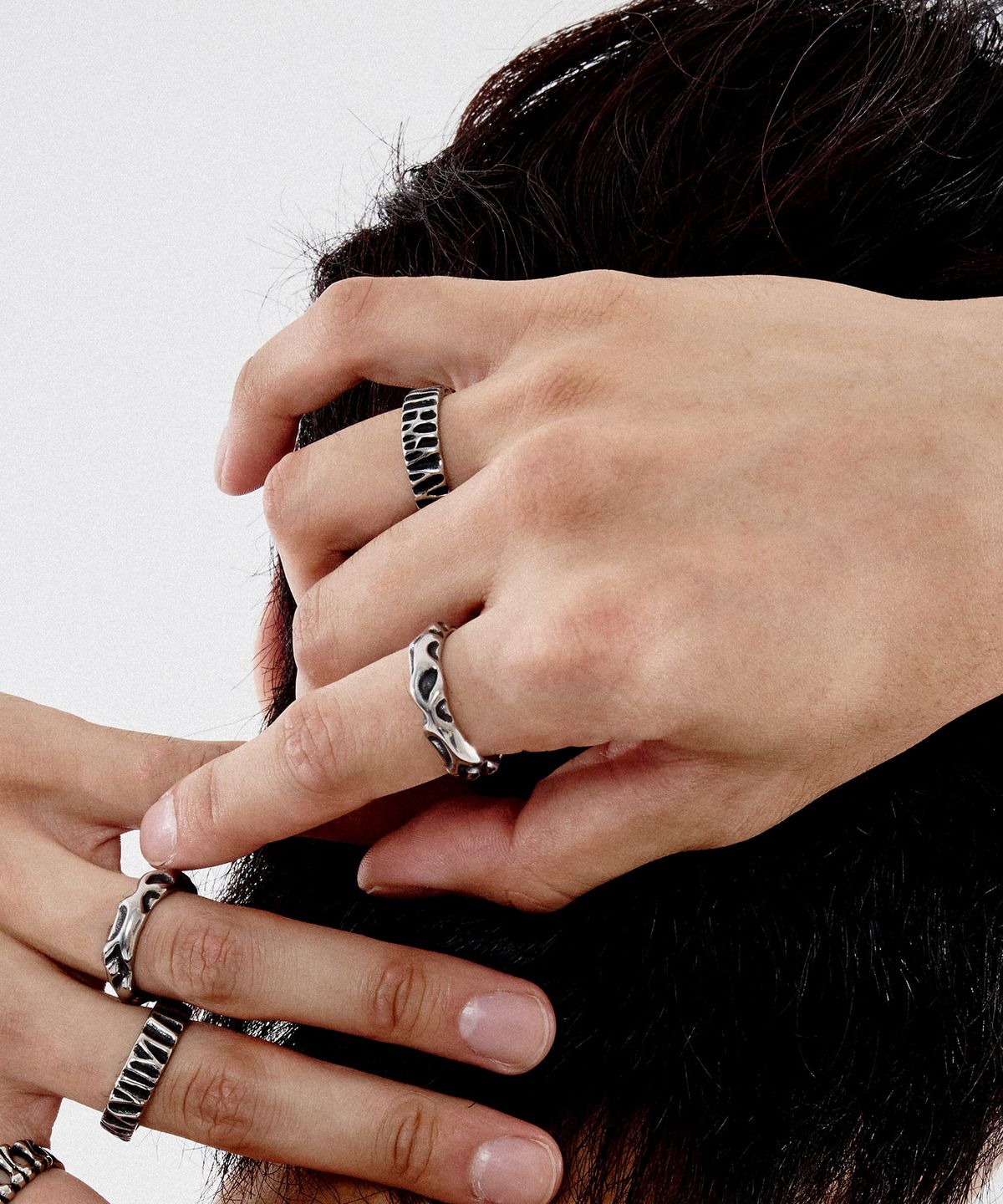 스칼렛또블랙(SCALETTOBLACK) EB011 Wood Grain Oxide Ring