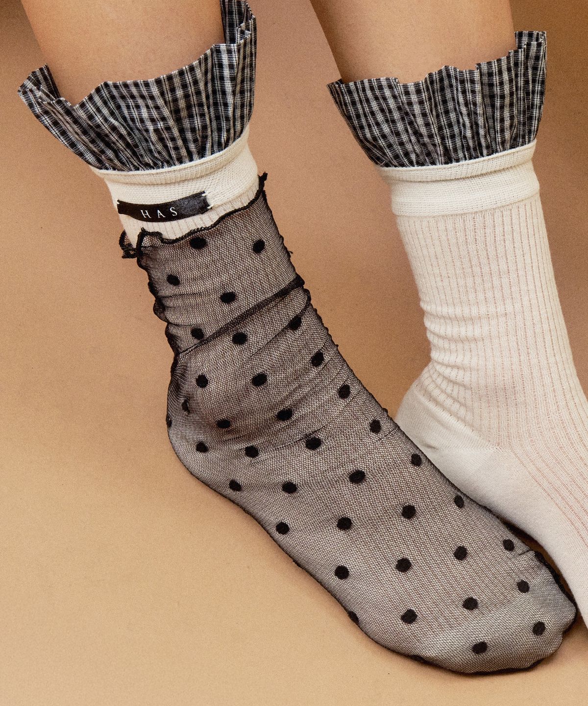 하스(HAS) HPP018 Dot See-through Socks