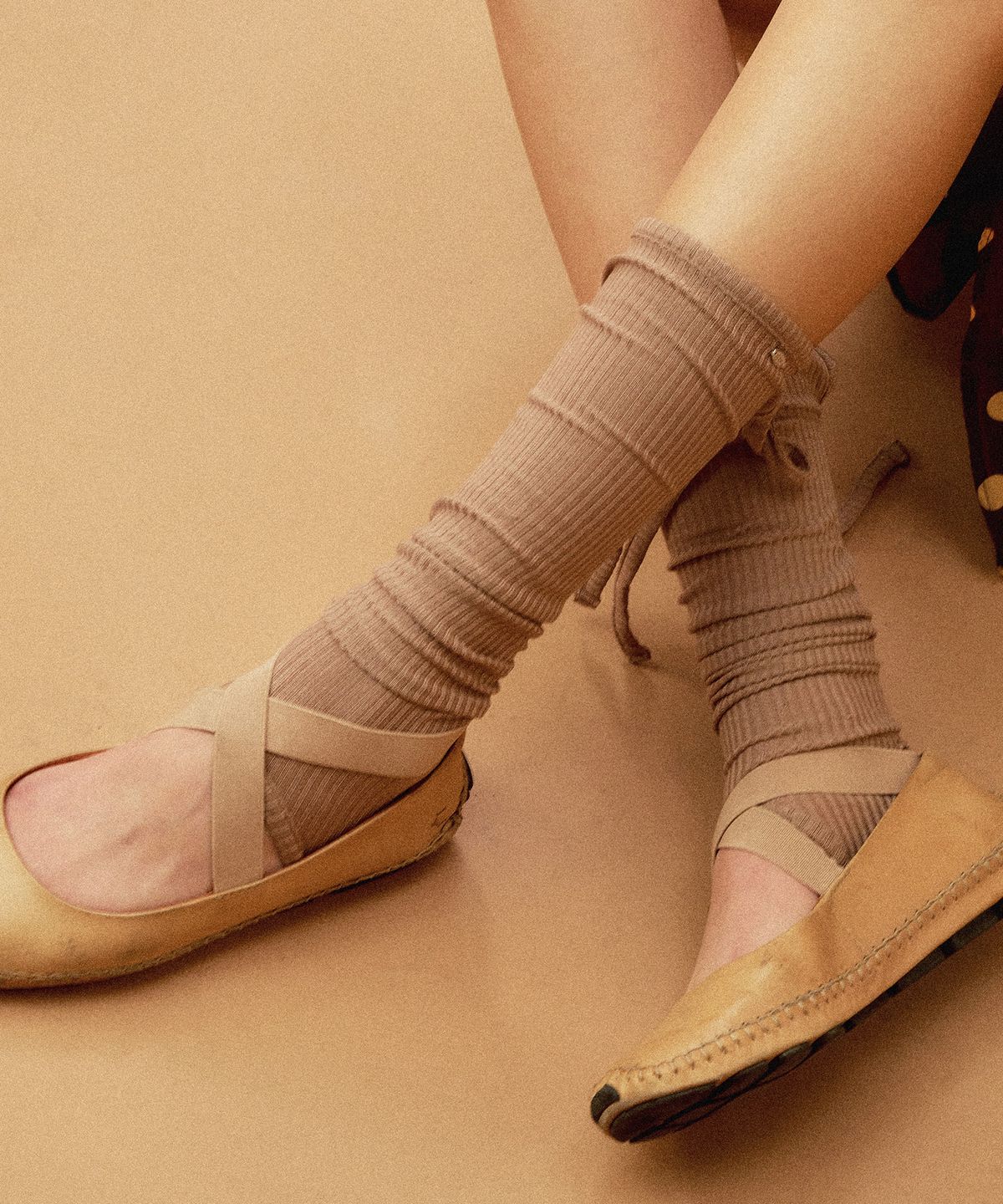 하스(HAS) HPP019 Ballet Leg warmer(Brown)
