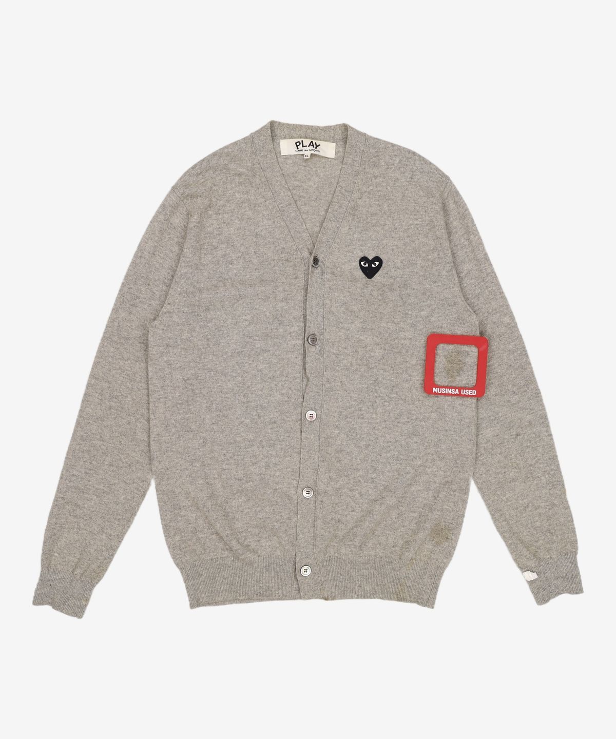 꼼데가르송 플레이(COMME DES GARCONS PLAY) 카디건 XL