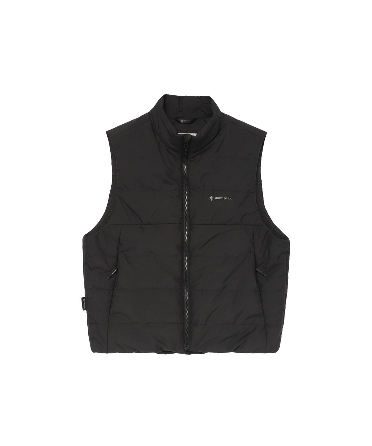 스노우피크 어패럴(SNOWPEAK APPAREL) 키즈 퍼텍스 퀀텀 씬클라우드 스탠드넥 경량 베스트 (S26WKTVE80) Black