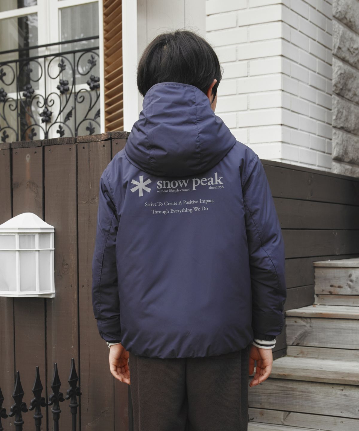 스노우피크 어패럴(SNOWPEAK APPAREL) 키즈 퍼텍스 퀀텀 씬클라우드 경량 후드 자켓 (S26WKTPJ80) Purple Gray