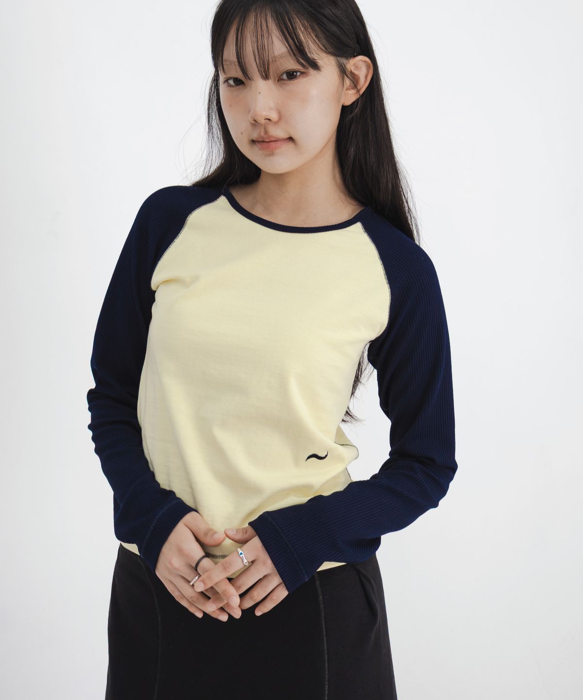 고리(GORI) Stitch Raglan Long Sleeve (yellow)