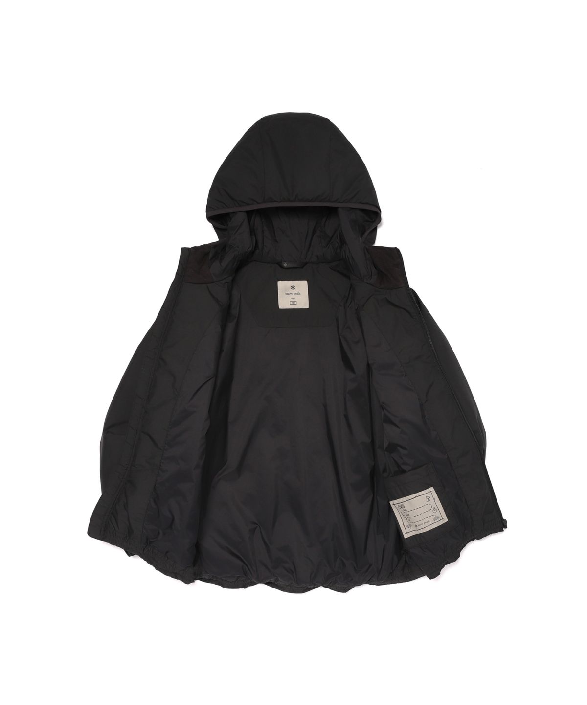 스노우피크 어패럴(SNOWPEAK APPAREL) 키즈 퍼텍스 퀀텀 씬클라우드 경량 후드 자켓 (S26WKTPJ80) Black
