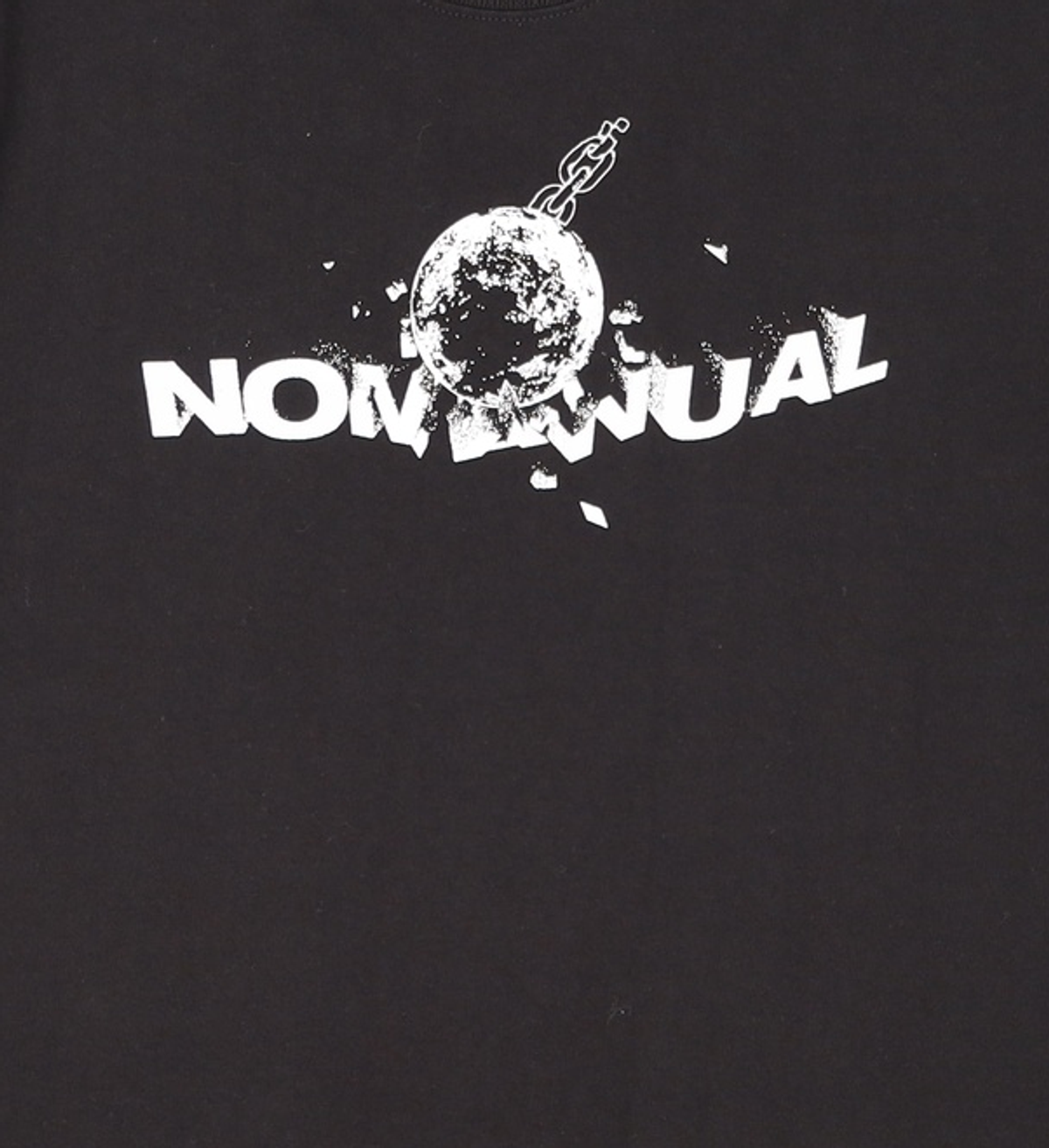 노매뉴얼(NOMANUAL) DEMOLITION T-SHIRT - BLACK XL