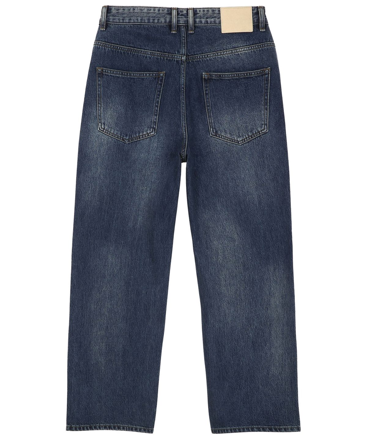 질스튜어트뉴욕 맨(JILLSTUART NEWYORK MEN) [WIDE-FIT]  브러쉬드 데님 셋업 팬츠 - 블루 (JNPA6D005B2)