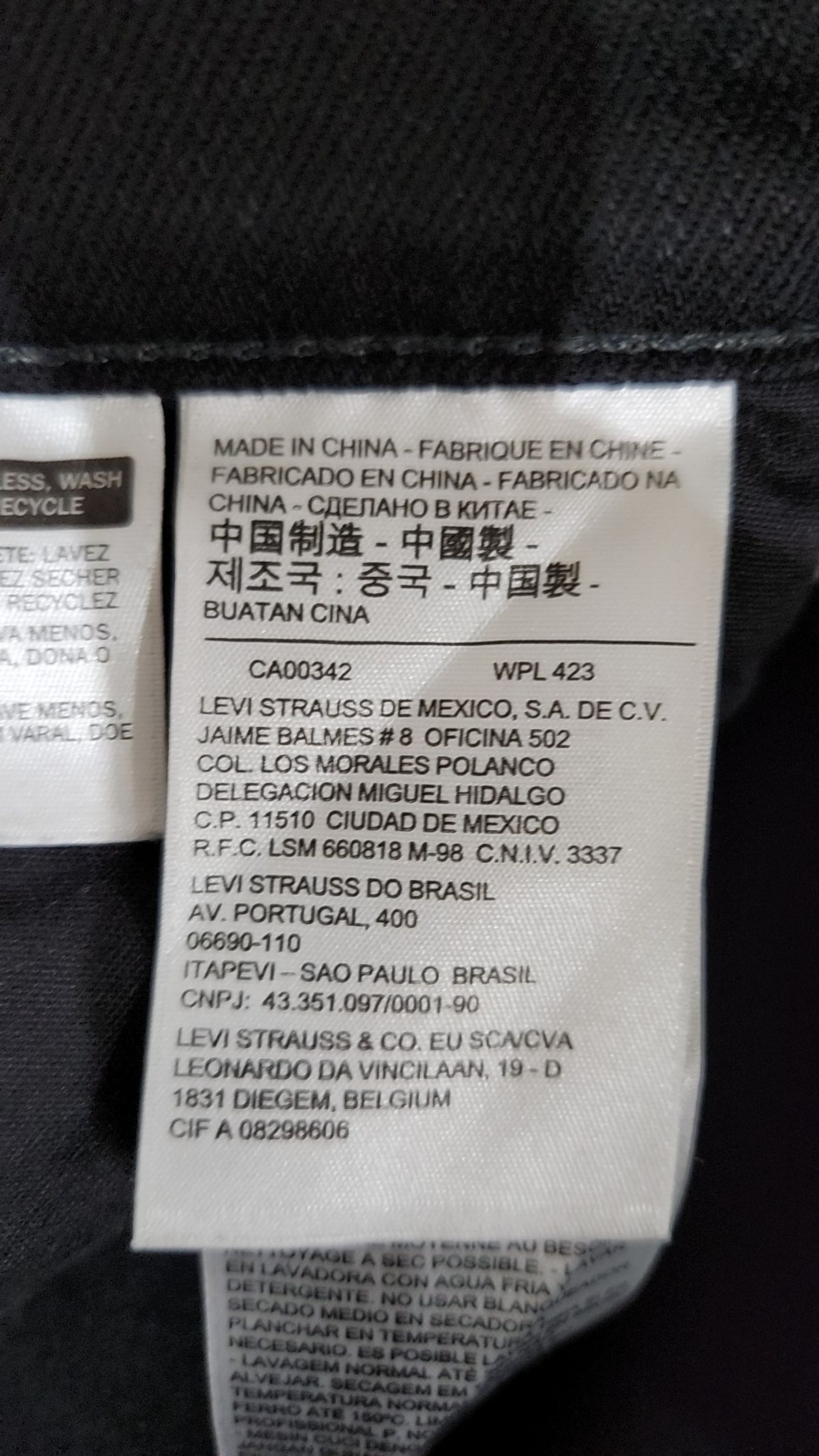 리바이스(LEVI'S) 청/데님 팬츠 L
