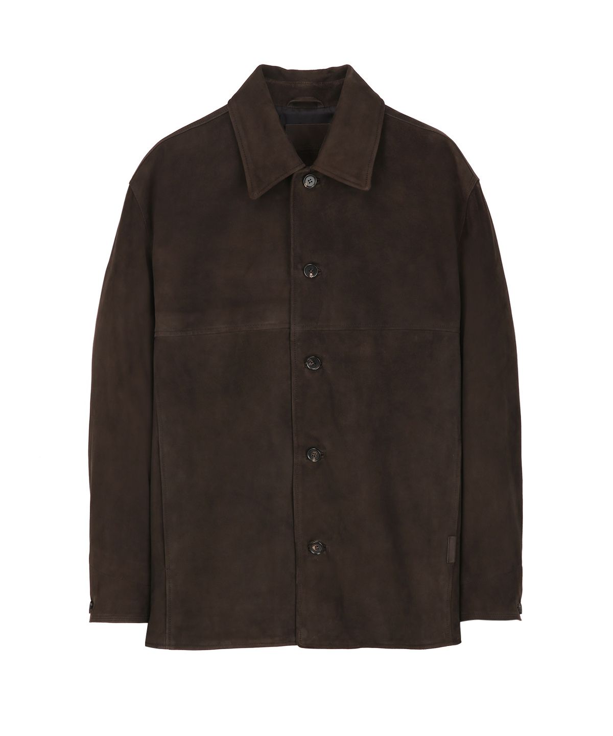 질스튜어트뉴욕 맨(JILLSTUART NEWYORK MEN) 리얼 고트 스웨이드 초어 자켓 - 다크브라운 (JNJU6C702W3)