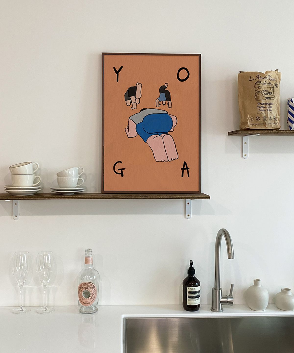 뚜누(TOUNOU) 하연 작가, YOGA 직사각 포스터
