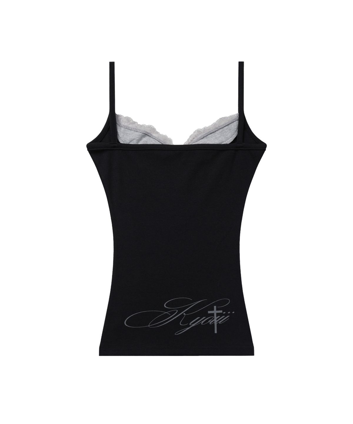 쿄이(KYOIII) LACE SLEEVELESS (BLACK)
