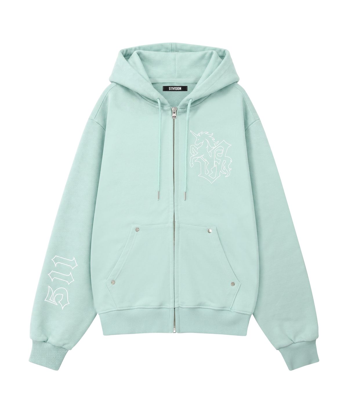 511비전(511VISION) 511 RIVET HOOD ZIP-UP, MINT
