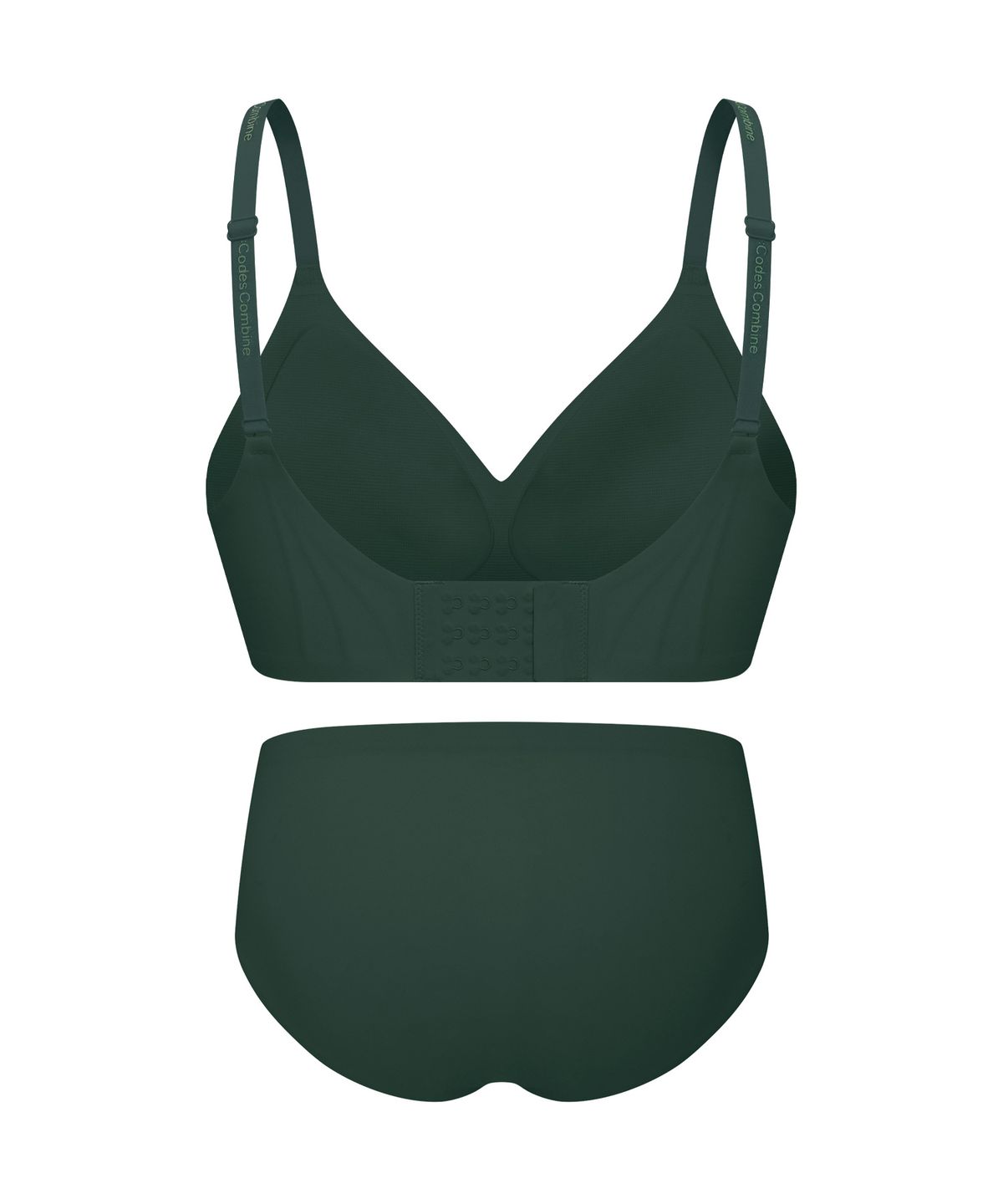 코데즈컴바인 이너웨어(CODES COMBINE INNERWEAR) 더블 젤리 프리컷 브라 팬티 세트_그린