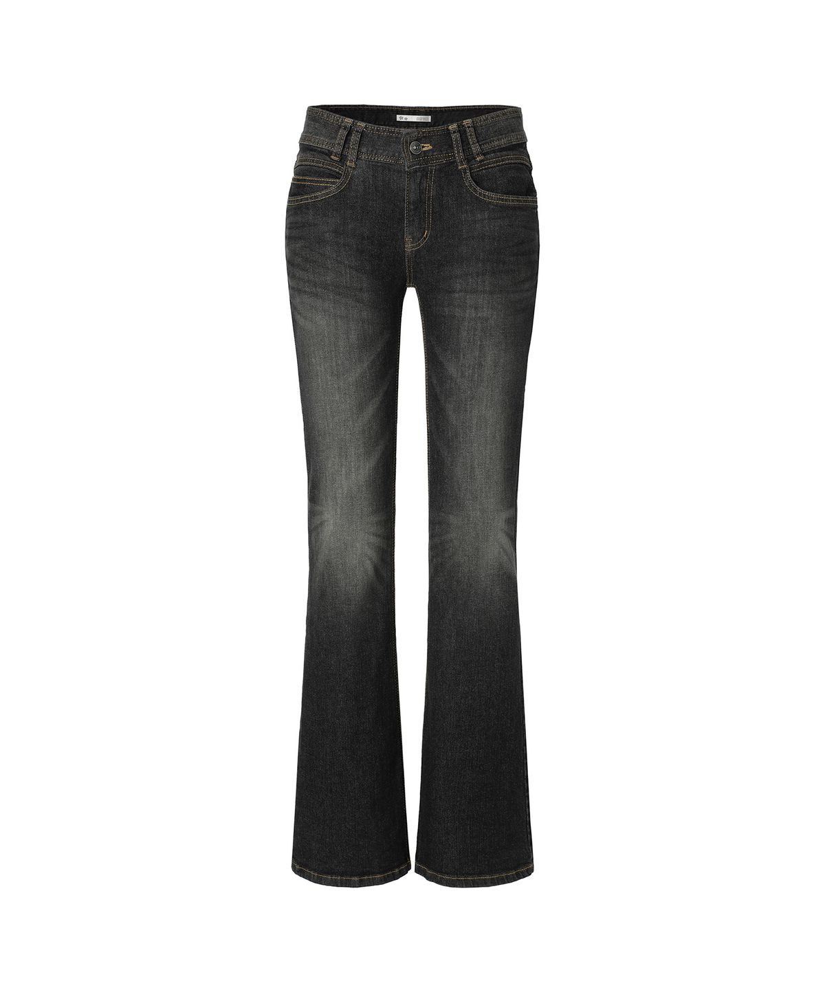 미레코(MIRECO) DOUBLE LOW-RISE BOOTCUT PT DARK GREY