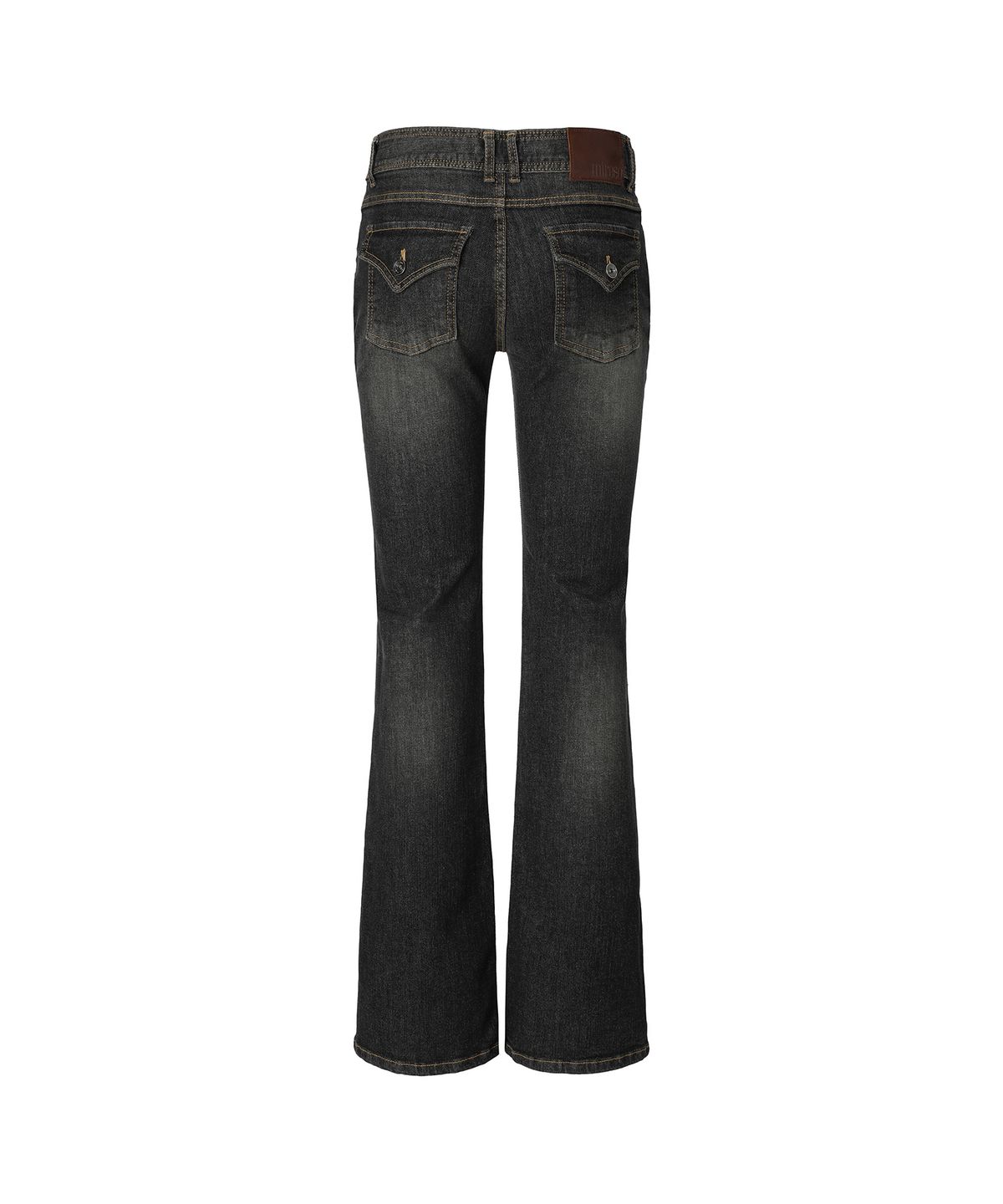 미레코(MIRECO) DOUBLE LOW-RISE BOOTCUT PT DARK GREY